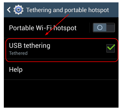 usb tethering driver for windows 10