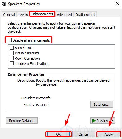 Loudness Equalization Windows 10