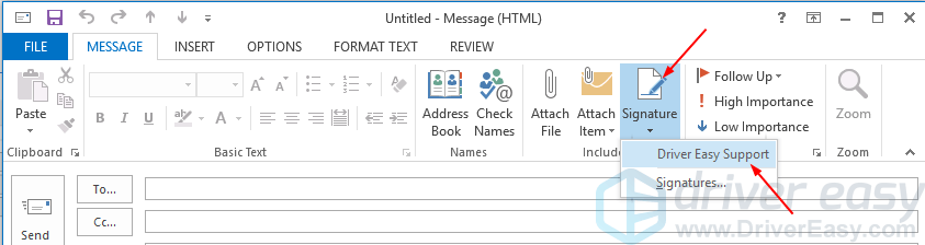 outlook crashes when opening signatures