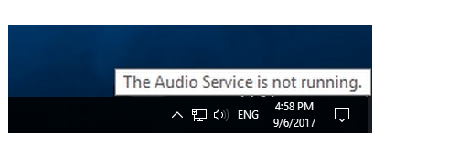 windows 10 audio service not running on startup