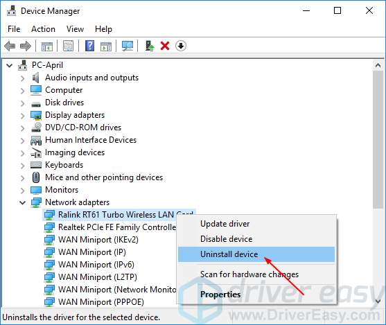 How To Fix Windows 10 Can T Connect To This Network Driver Easy