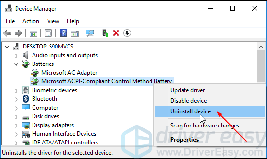 acpi compliant control method battery driver download