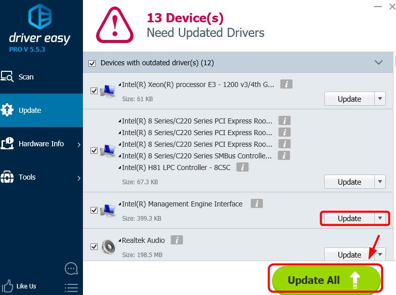 Intel Management Engine Interface Driver 11.0 5.1189