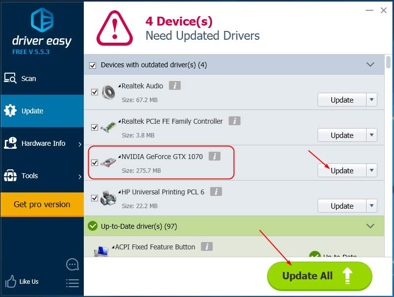 download nvidia 1070 drivers windows 10