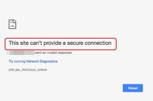 This Site Cant Provide A Secure Connection In Chrome - 