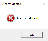 folder access denied windows 8