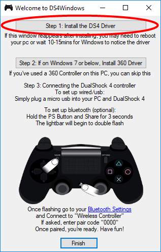 connect ps4 controller bluetooth to pc