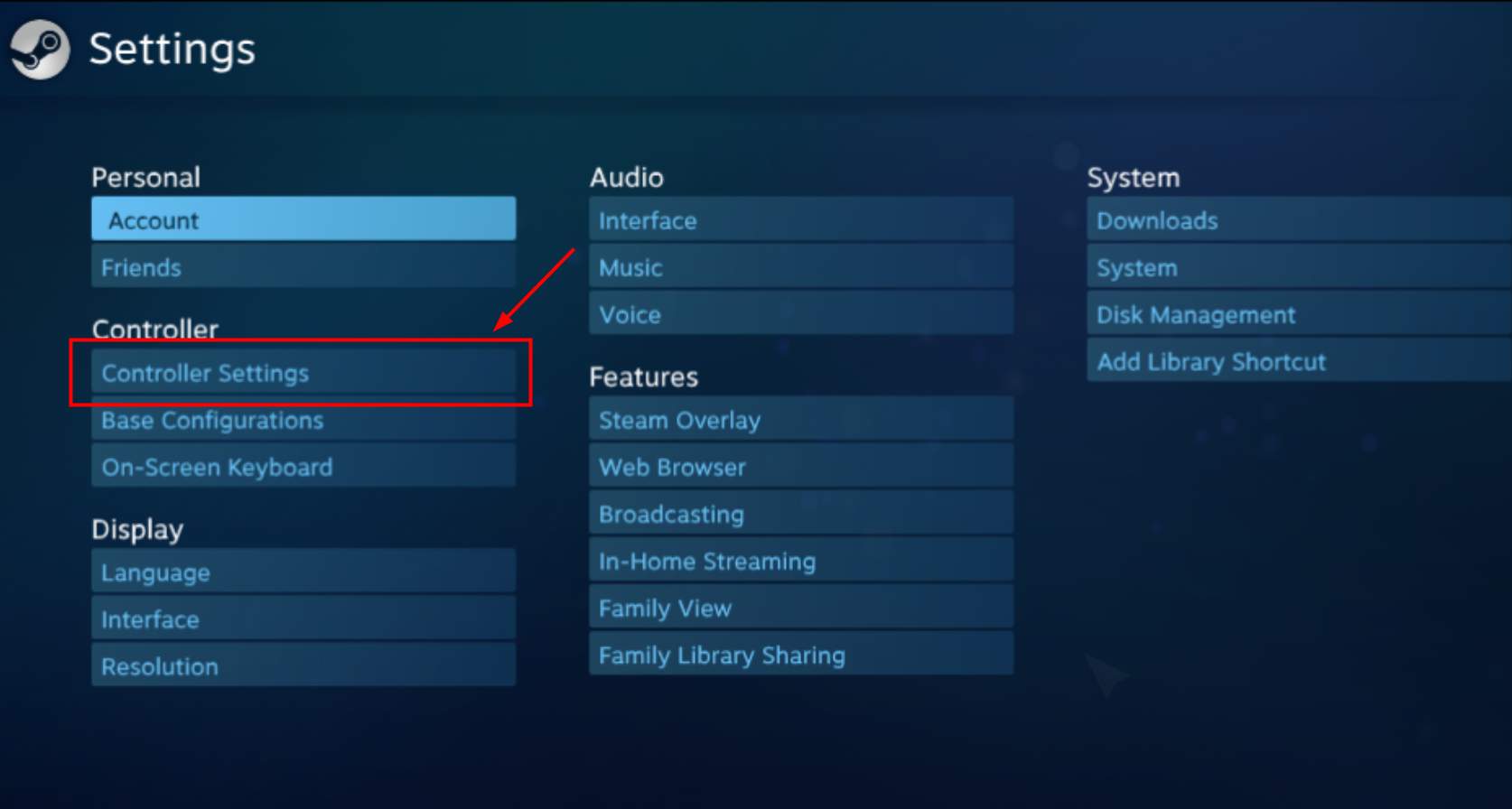 key mapping ps4 controller on steam