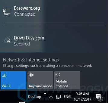 mobile hotspot windows 10 not working