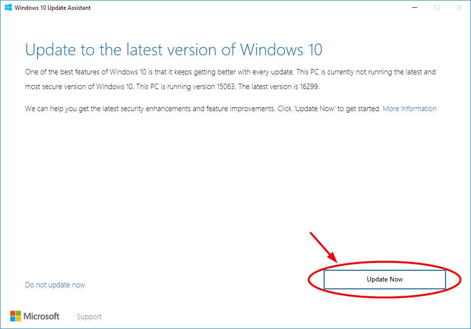 feature update to windows 10 pro version 1607 download