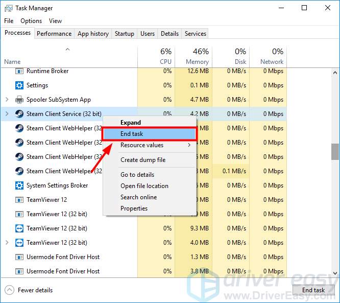 task manager will not open windows 10