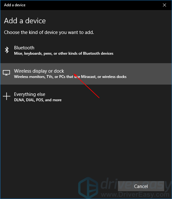 wireless miracast windows 10