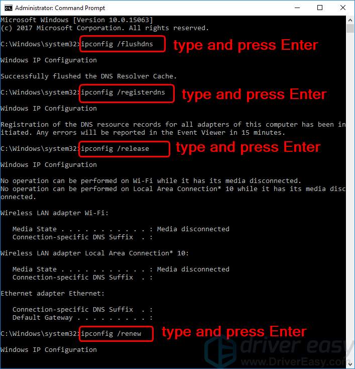 how to solve problem dns server isn't responding