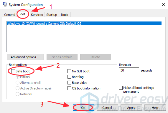 hp boot safe mode windows 1