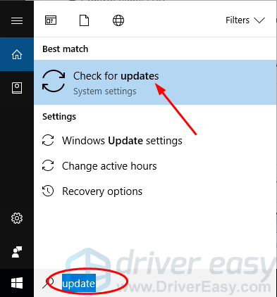 Windows update check for updates