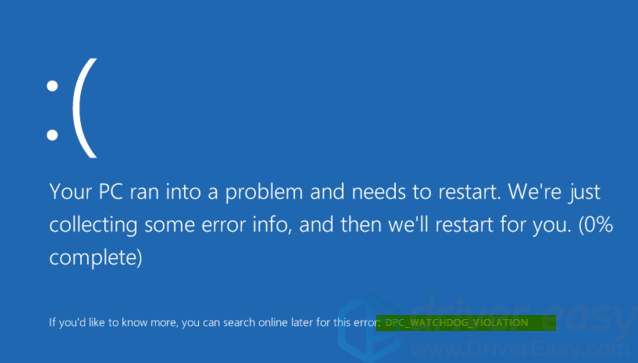 [Fixed] DPC Watchdog Violation Blue Screen Error - Driver Easy