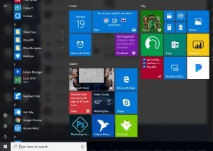 windows 10 start menu not opening update