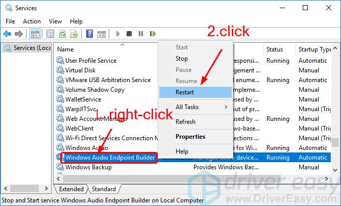 what is audio endpoint driver windows 10