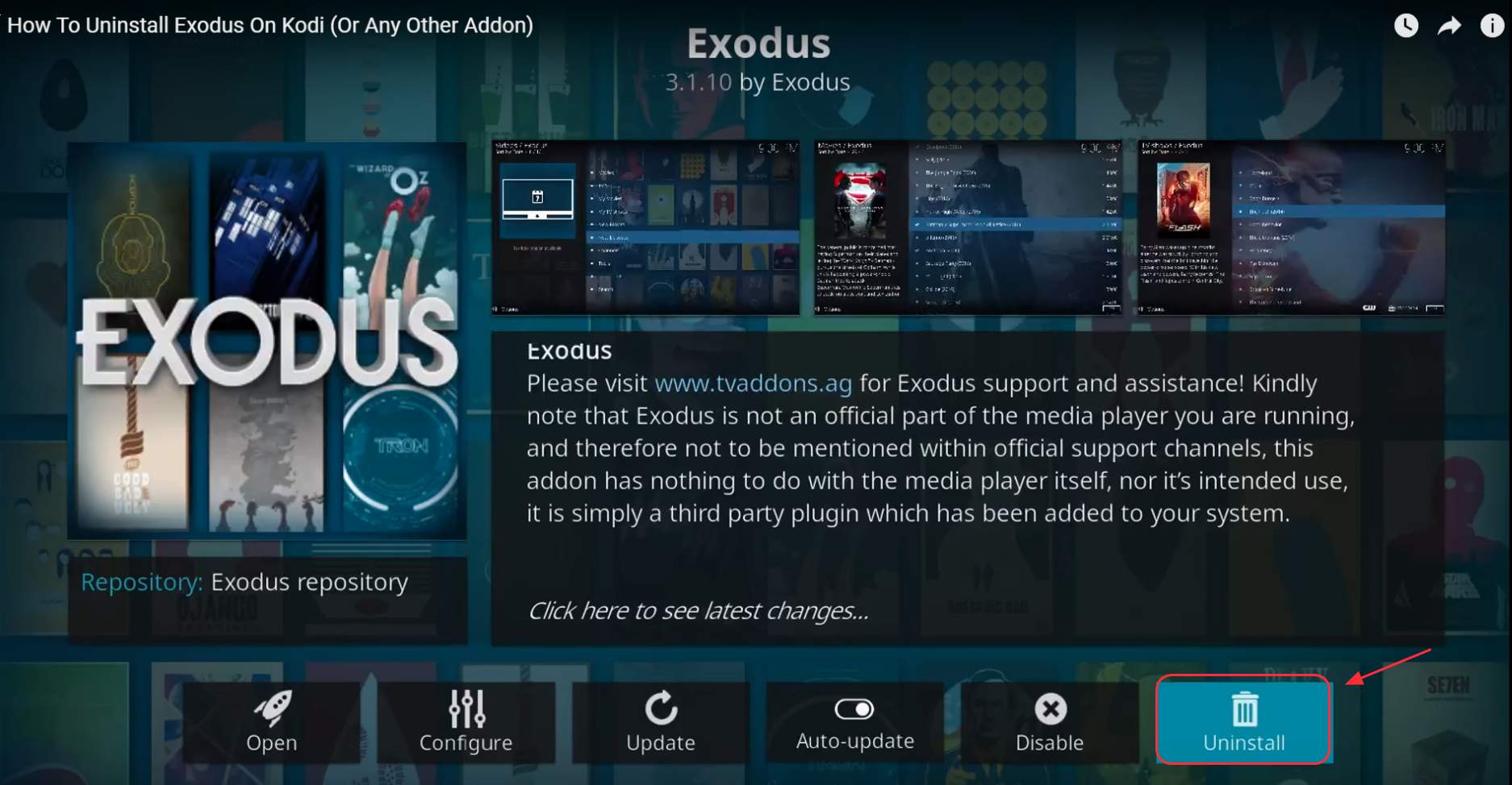 problem with exodus kodi 17.3