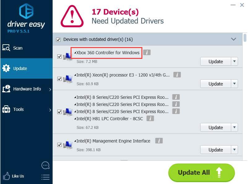 windows 8 xbox wireless controller driver