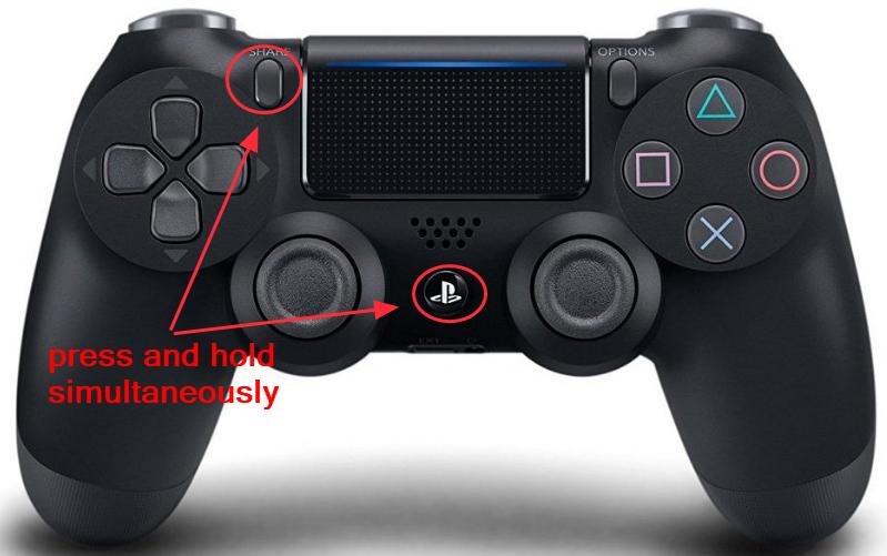 ps4 controller flashing orange