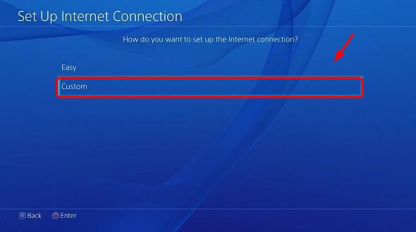 how to setup ps4 internet connection