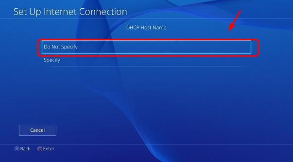 ps4 network settings