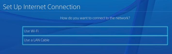 How to manually set clearance up internet on ps4