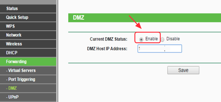 Upnp dmz