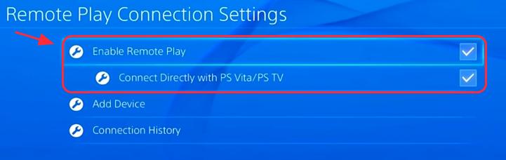 Remote Play Connection