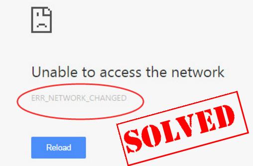 Err network changed как исправить в виндовс 10