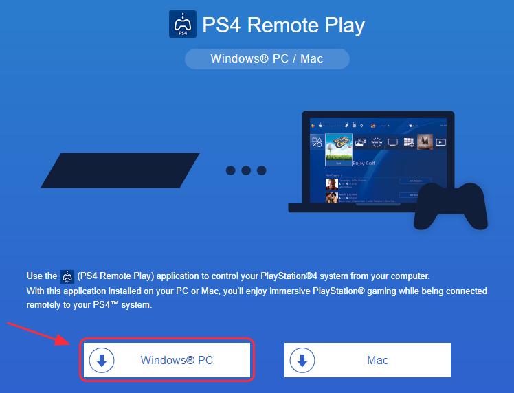 Install ps remote play on pc