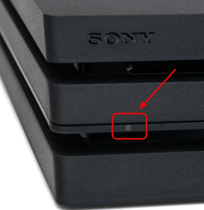 ps4 on button