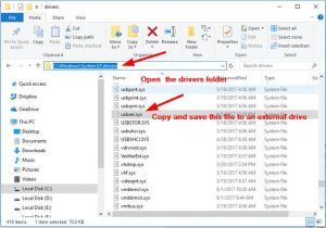 c windows system32 drivers usbstor sys driver