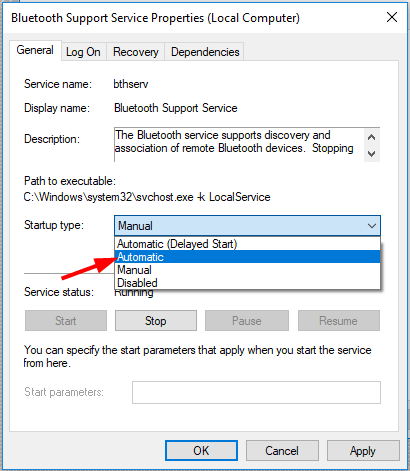 bluetooth shows up as bcm43142a0 in device manager