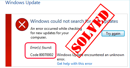 Solved Windows Update Error 0x80070002 Easily Driver Easy