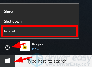 1 click the start button in the lower left corner of your screen and click the power button then press and hold the shift key on your keyboard and click - how to fix bad module info fortnite