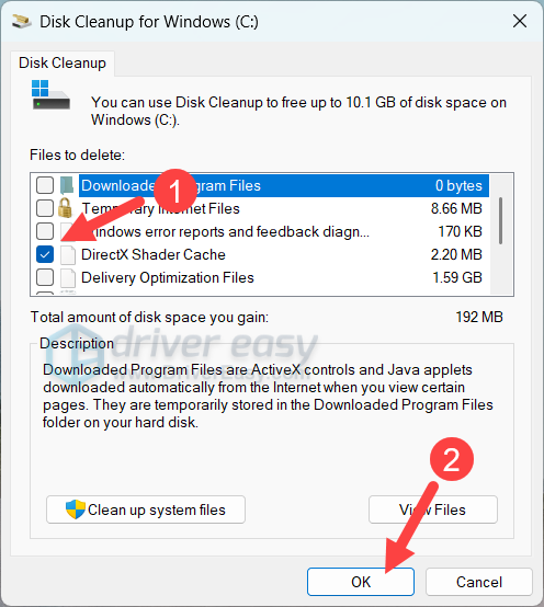 clear directx shader cache to solve destiny 2 crashing issue