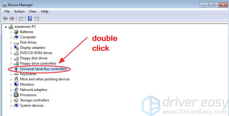 driver universal serial bus usb controller windows 7