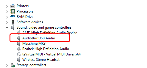 audiobox usb 96 driver will not uninstall