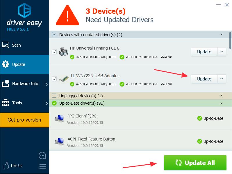 tl wn881nd windows 10 driver download