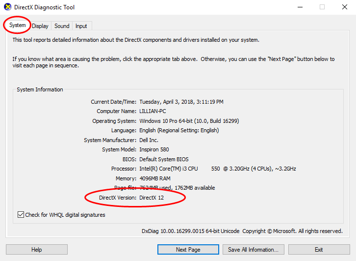 Czy mój nowy komputer może uruchomić DirectX 10