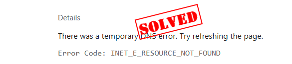[fixed] Inet E Resource Not Found Error Driver Easy