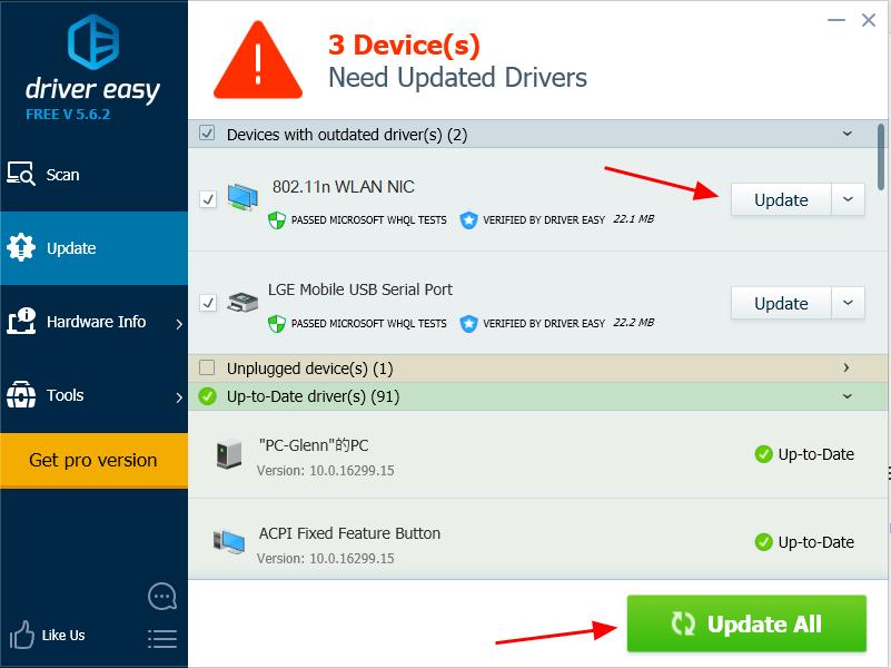 where are realtek wifi drivers