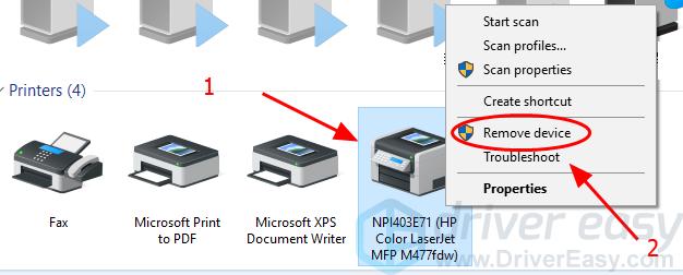 Xps print error kyocera