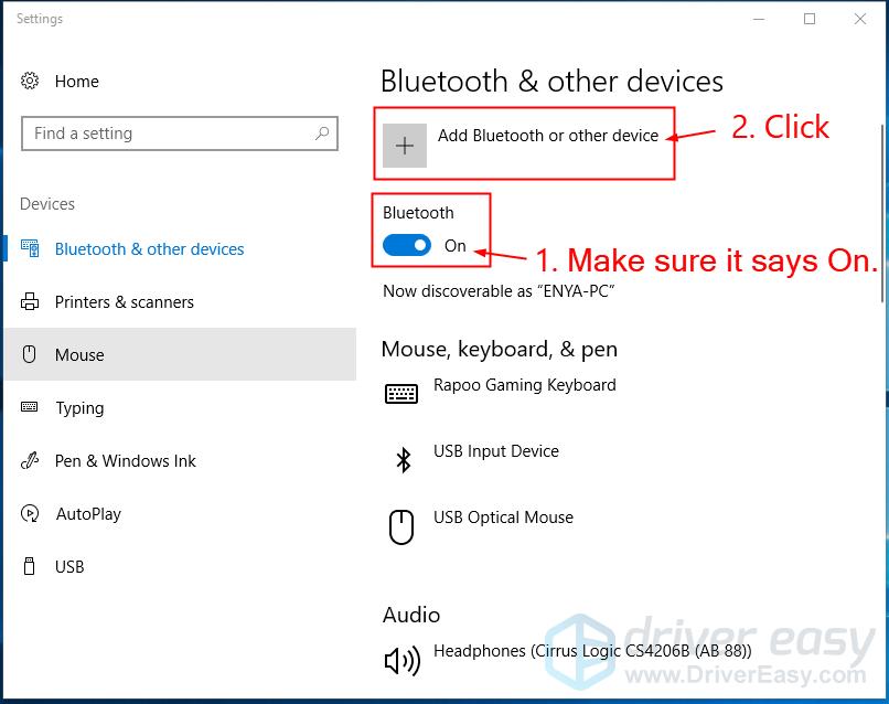 use laptop as bluetooth speaker windows 10