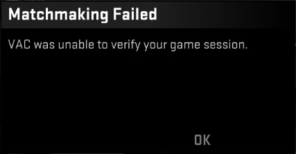 cs go cant connect to matchmaking servers
