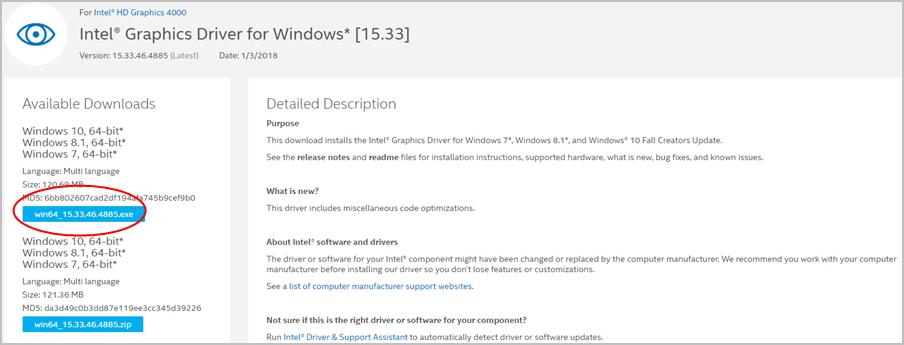 how to update intel graphics driver manually