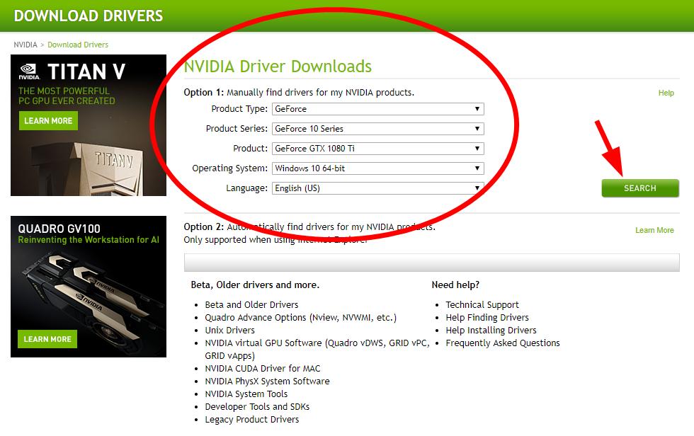 how to install nvidia drivers for windows 10 32 bit