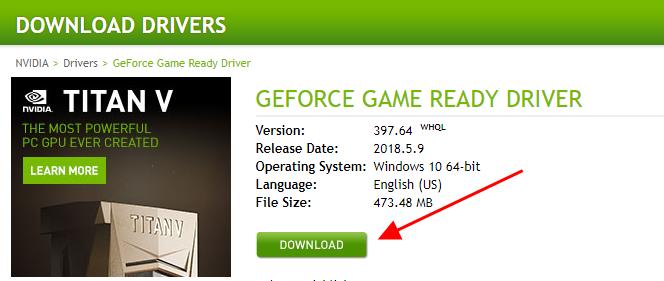 driver update nvidia geforce gtx 960